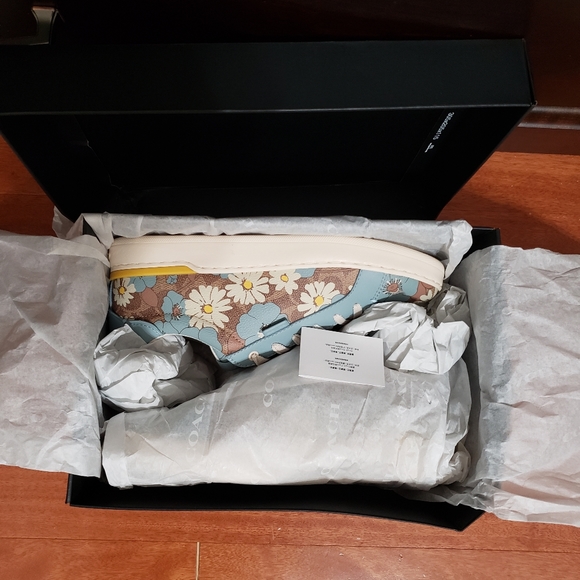 COACH Lowline Coated Canvas Sneakers - Picture 6 of 10